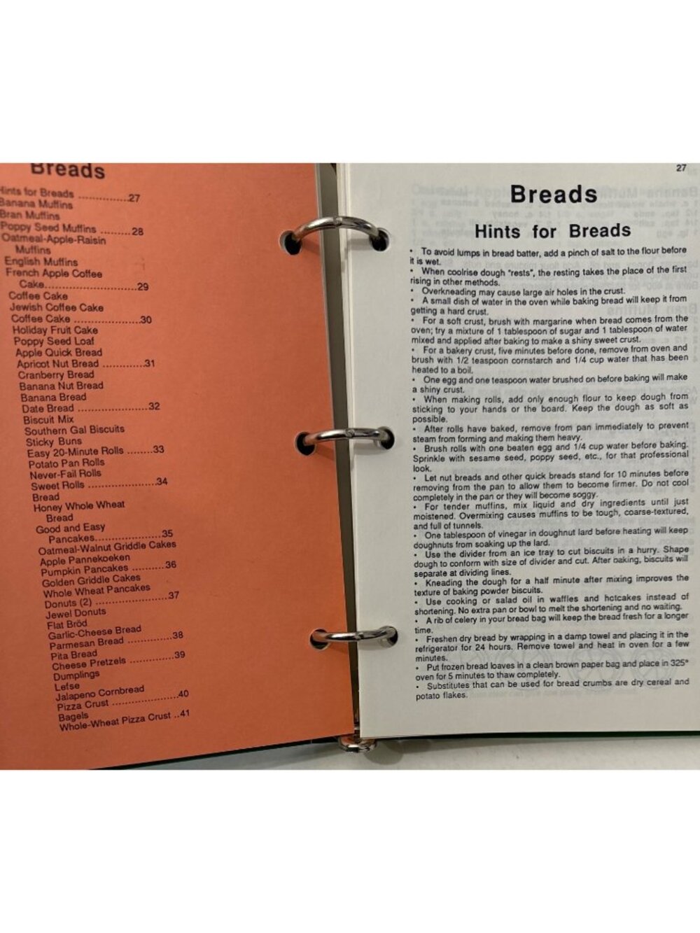 Immanuel Lutheran Church Cookbook 1987 Vtg Recipe Collection Ring Bound Canning - Picture 12 of 16